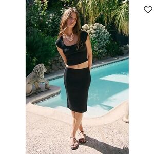 NEW!!! Free People Selene Bodycon Set In Black,Sz XL,NWT, $98 Retail